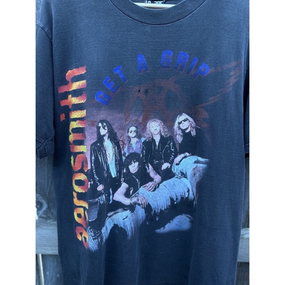 Vintage 1994 Aerosmith Get A Grip Concert World Tour Giant Tultex XL Band Shirt - Picture 2 of 6